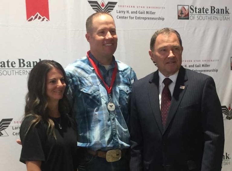 LeeAnn and Mike with Governor Herbert