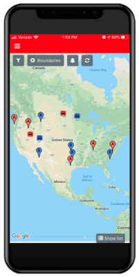 Image of Mad Freight app map